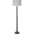 Olive Pillar Standard Lamp with Shade