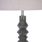 Olive Pillar Table Lamp with Shade