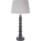Olive Pillar Table Lamp with Shade