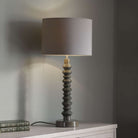 Olive Pillar Table Lamp with Shade