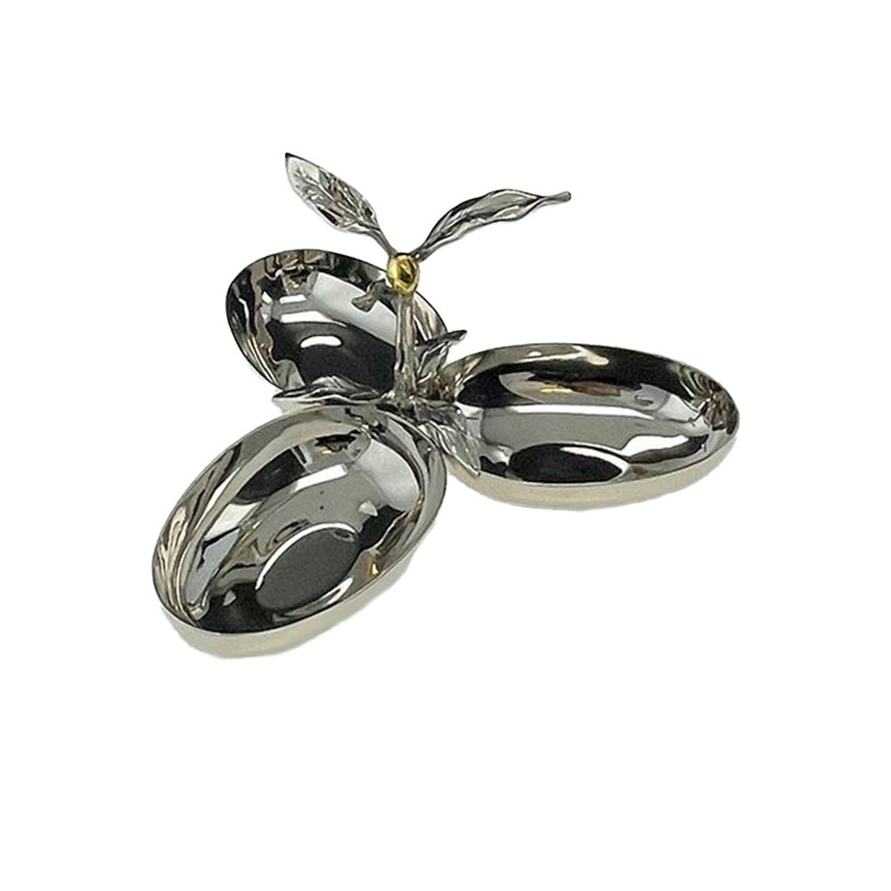 Olive Three Section Serving Dish