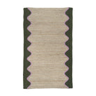 Olive Wave Jute Rectangular Rug, 2' x 6'