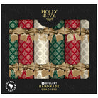 Opulent Damask Christmas Crackers, Pack of 6