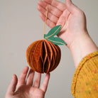 Orange Honeycomb Paper Decoration