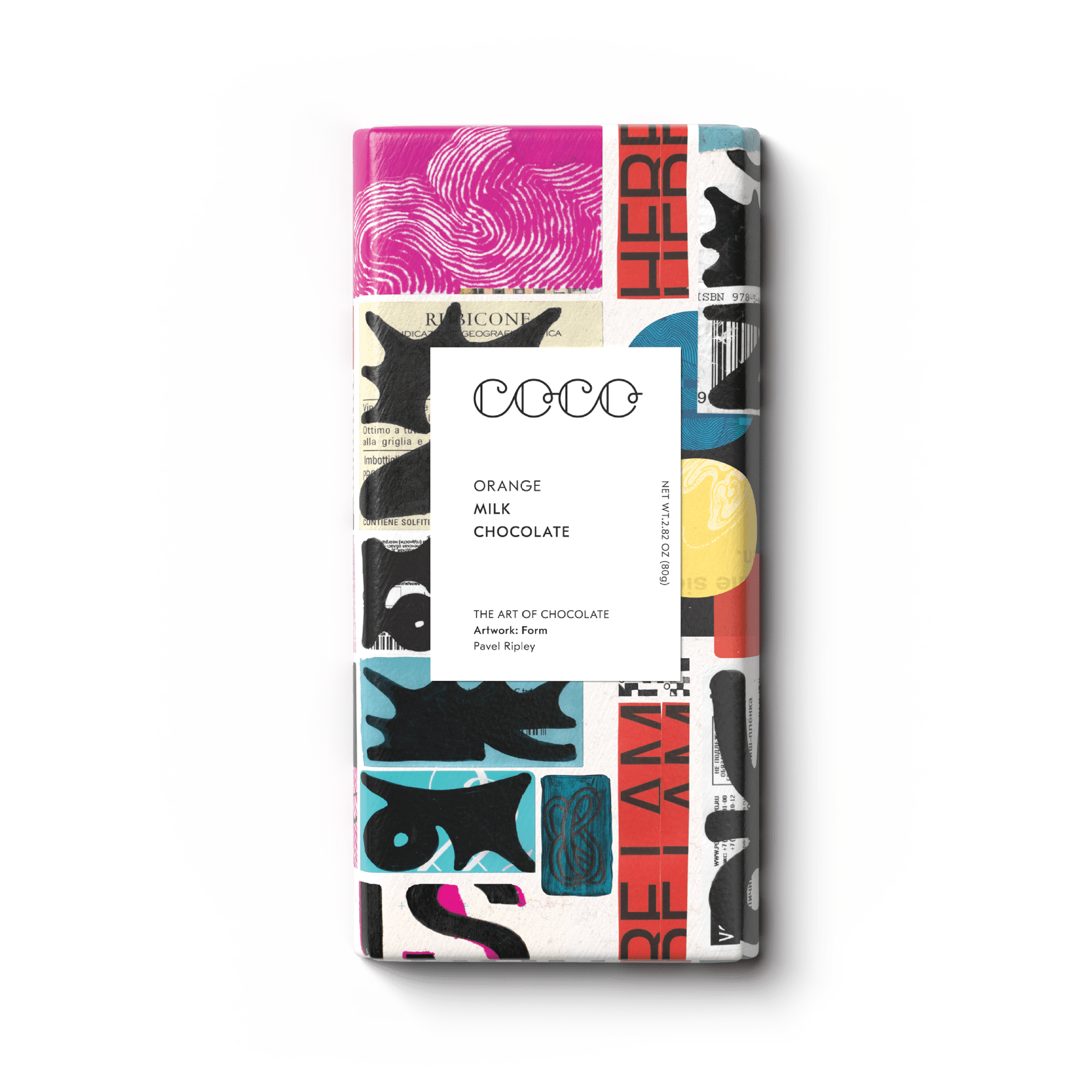 Orange Milk Chocolate Bar, 80g