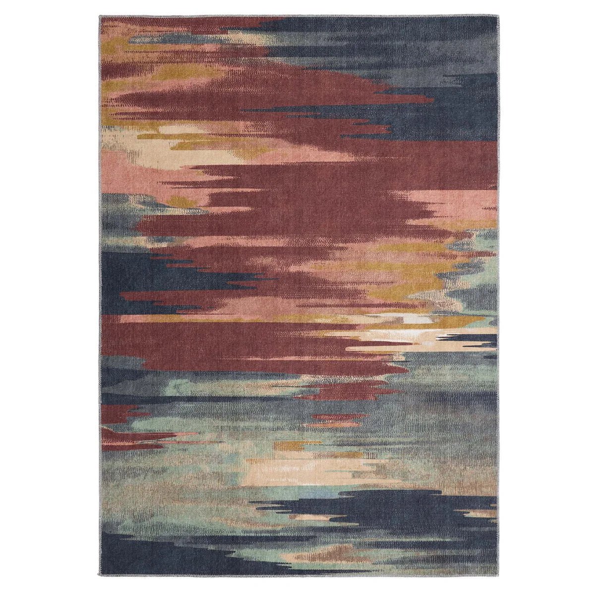 Origin Washable Rug Sedona Rust/Navy - Angela Reed - 