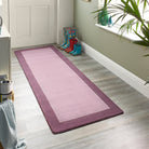 Origins Borders Rug, Mauve 120 x 170cm,160 x 230cm,200 x 290cm,67 x 200cm,80 x 150cm