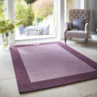 Origins Borders Rug, Mauve 120 x 170cm,160 x 230cm,200 x 290cm,67 x 200cm,80 x 150cm
