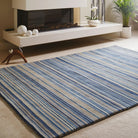 Origins Fine Stripe Rug, Blue 120 x 170cm,160 x 230cm,67 x 200cm,80 x 150cm