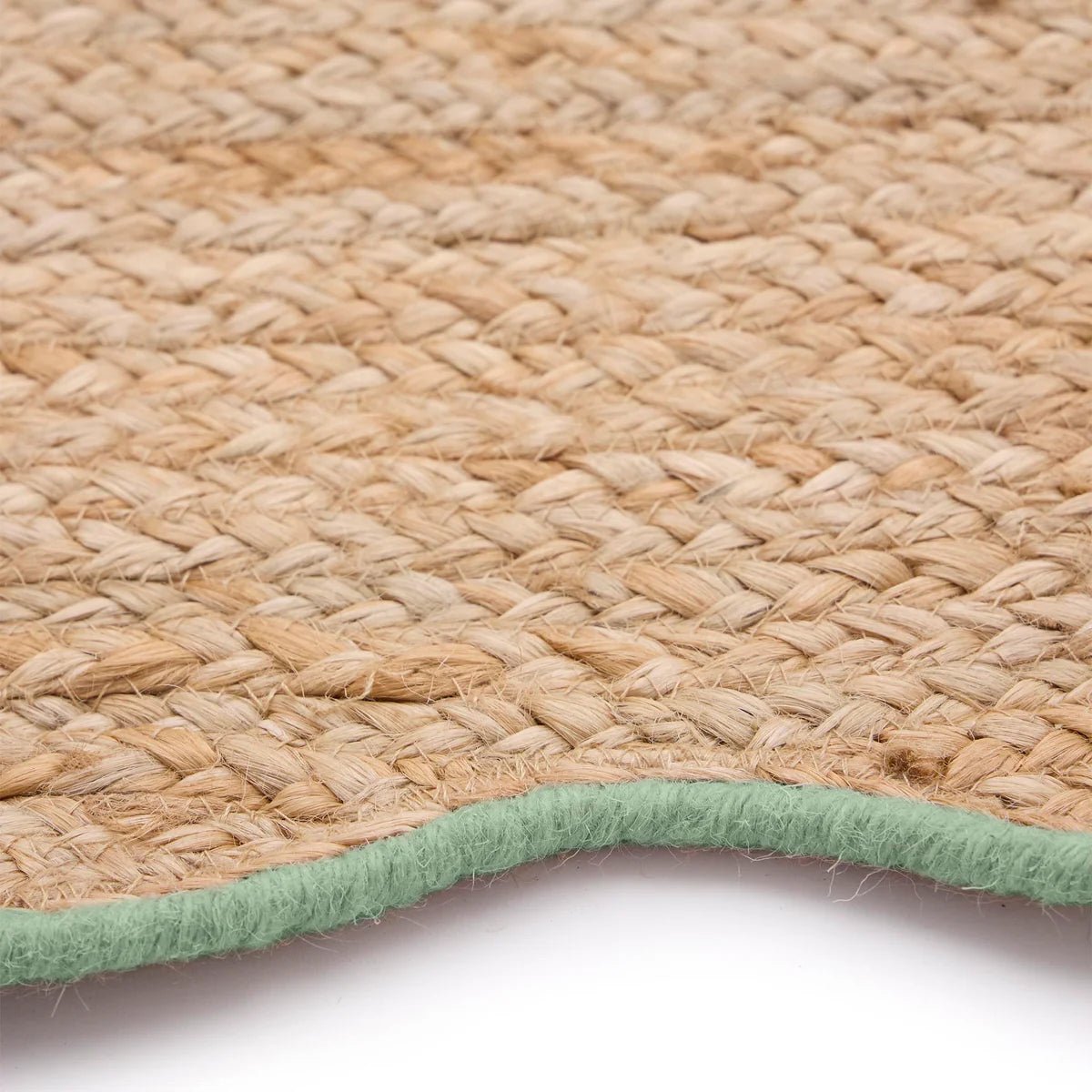 Origins Jute Scalloped Edge Rug, Green - Angela Reed - 