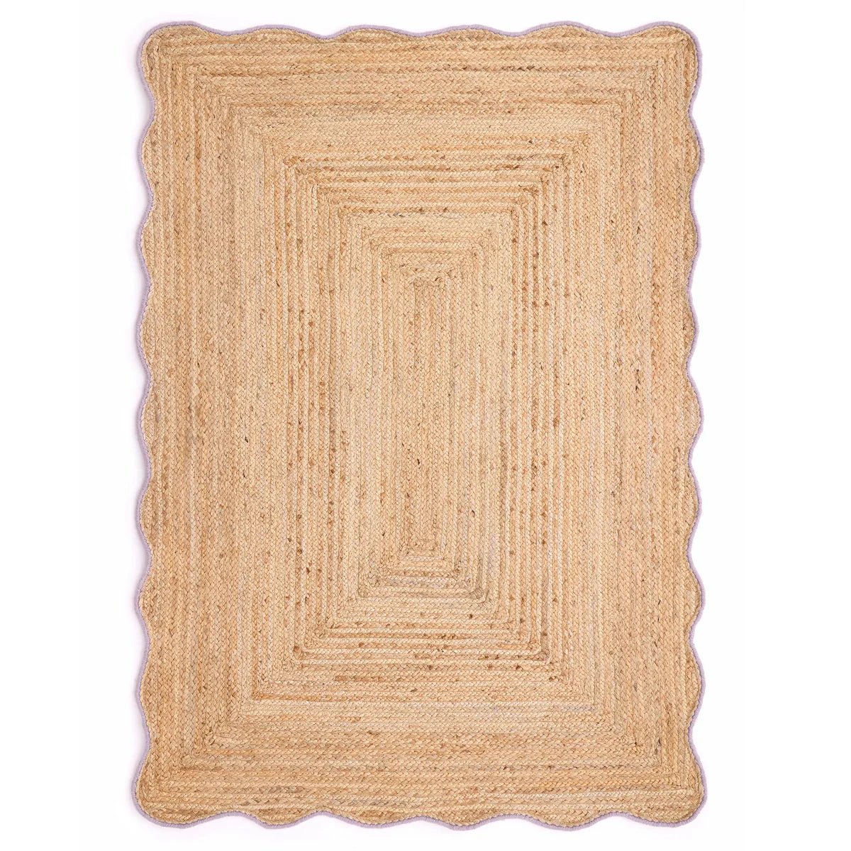 Origins Jute Scalloped Edge Rug, Lilac - Angela Reed - 
