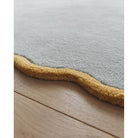 Origins Scalloped Elsie Rug, Duck Egg/Ochre 120 x 170cm,160 x 230cm,200 x 300cm