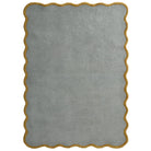 Origins Scalloped Elsie Rug, Duck Egg/Ochre 120 x 170cm,160 x 230cm,200 x 300cm