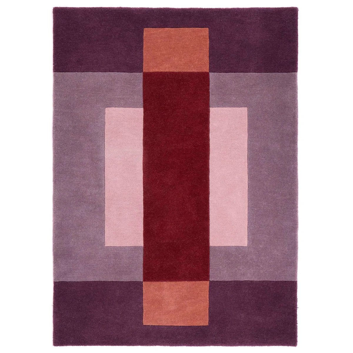 Origins Sienna Block, Berry 120 x 170cm,160 x 230cm,80 x 150cm