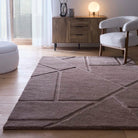 Origins Stack Mauve Rug 120 x 170cm,160 x 230cm,200 x 290cm
