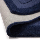 Origins Stacked Border, Evening Blue 120 x 170cm,160 x 230cm,200 x 290cm