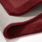 Origins Stacked Border, Wine Red 120 x 170cm,160 x 230cm,200 x 290cm