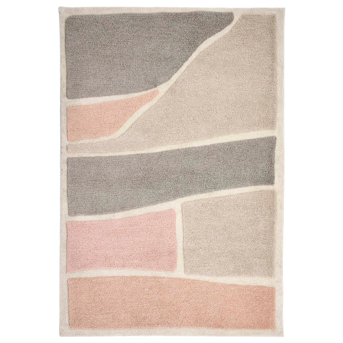 Origins Strata Rug, Pink/Grey 120 x 170cm,160 x 230cm,200 x 290cm