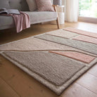 Origins Strata Rug, Pink/Grey 120 x 170cm,160 x 230cm,200 x 290cm