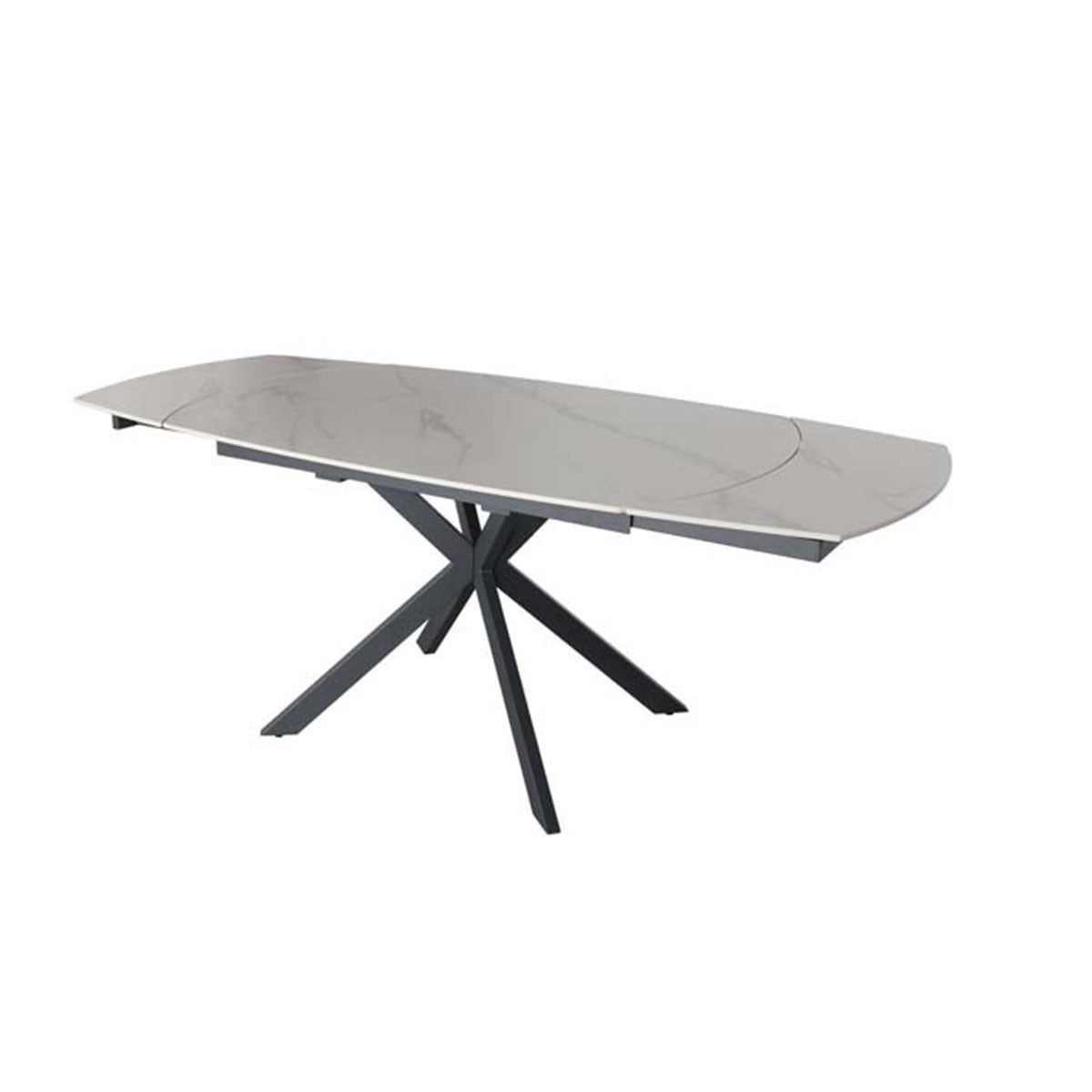 Oslo Sintered Stone Table Grey,White