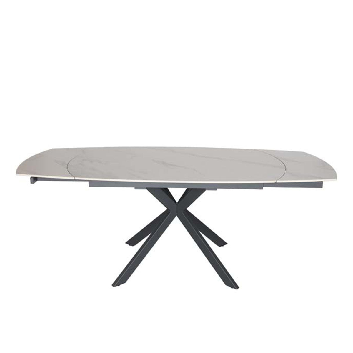 Oslo Sintered Stone Table Grey,White