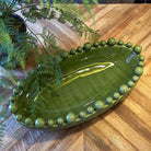 Oval Bobble Bowl, Green