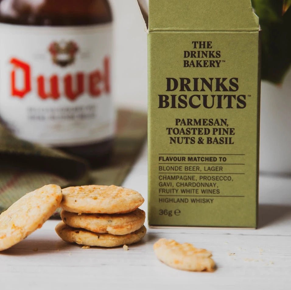 Parmesan, Toasted Pine Nuts & Basil Drinks Biscuit - Angela Reed - 