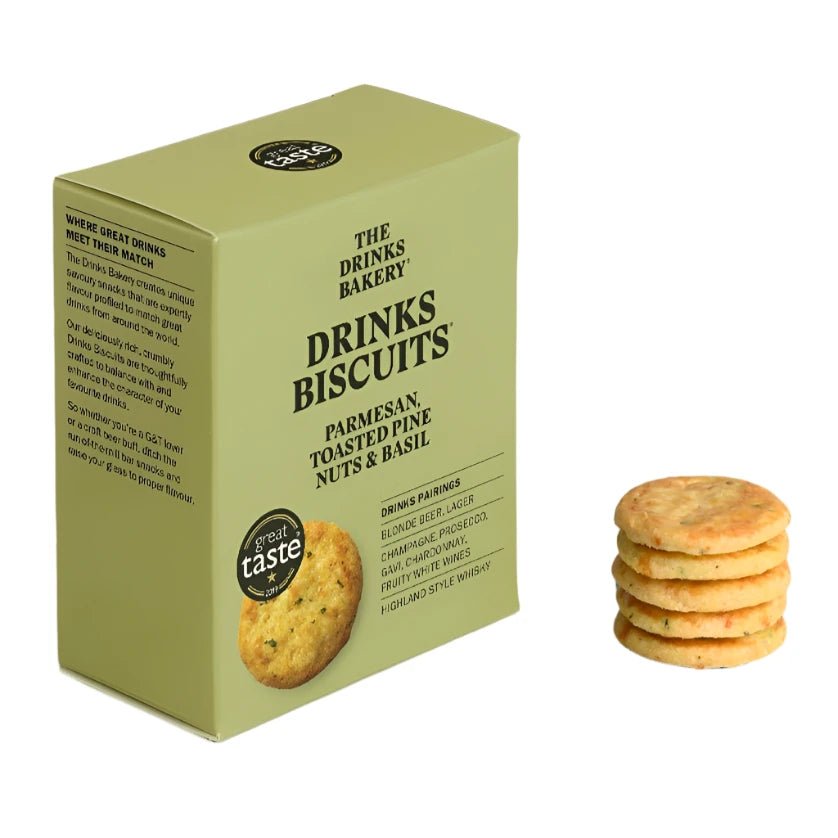 Parmesan, Toasted Pine Nuts & Basil Drinks Biscuit 36g Snack Pack,110g Family Pack