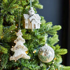 Pearl Glitter Tiered Tree