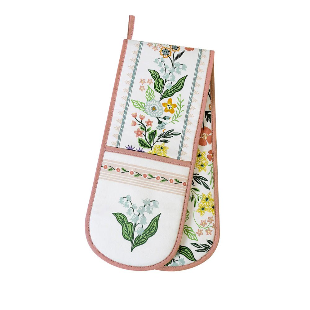 Petals and Prose Double Oven Glove - Angela Reed - 