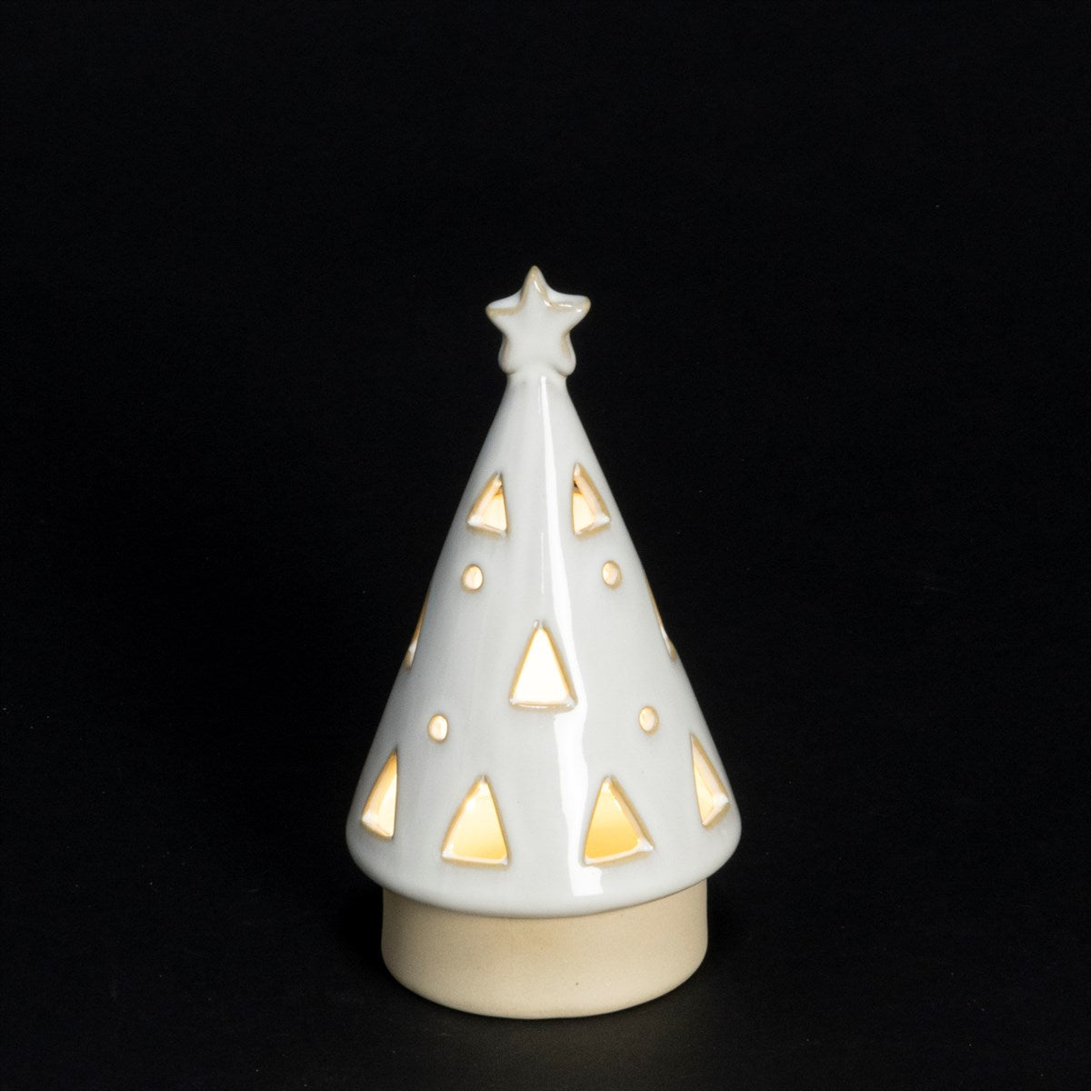 Porcelain LED Cone Tree, Small