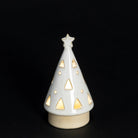 Porcelain LED Cone Tree, Small