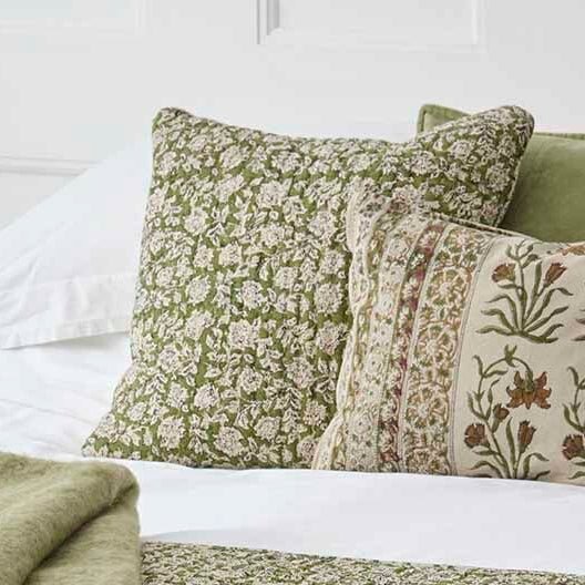 Provence Cushion, Olive - Angela Reed - 