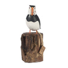 Puffin with Fish on a Stump