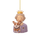Queen and Corgi Christmas Hanging Decoration