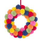 Rainbow Pom Pom Wreath