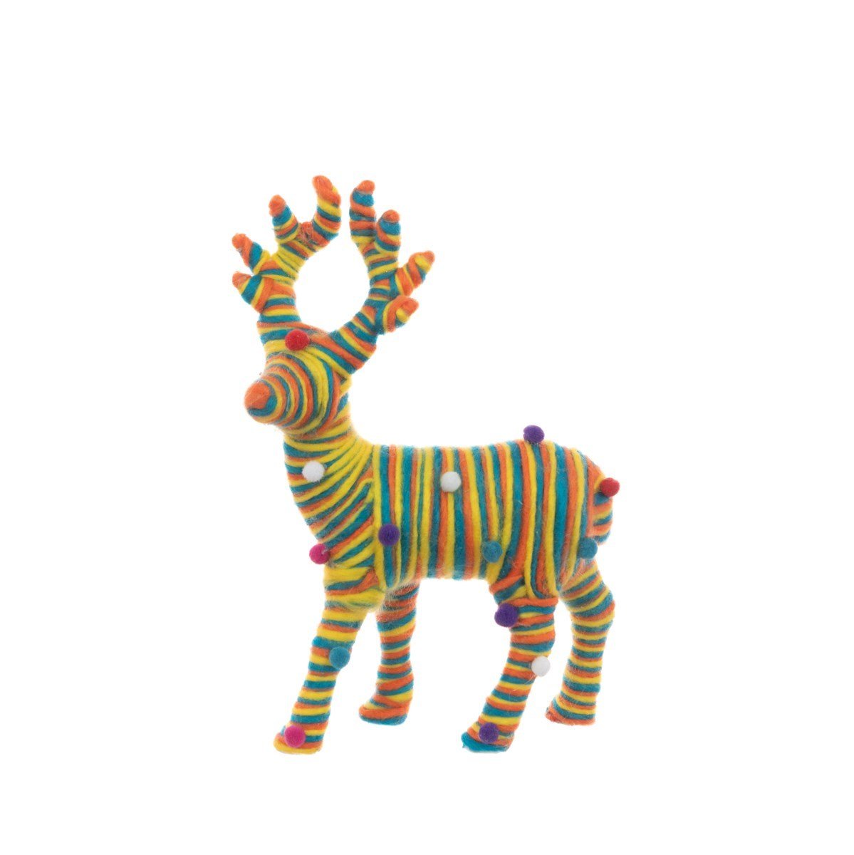 Rainbow Wool Reindeer