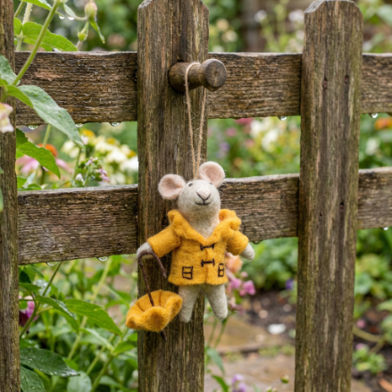 Rainy Day Mouse Hanging Decoration