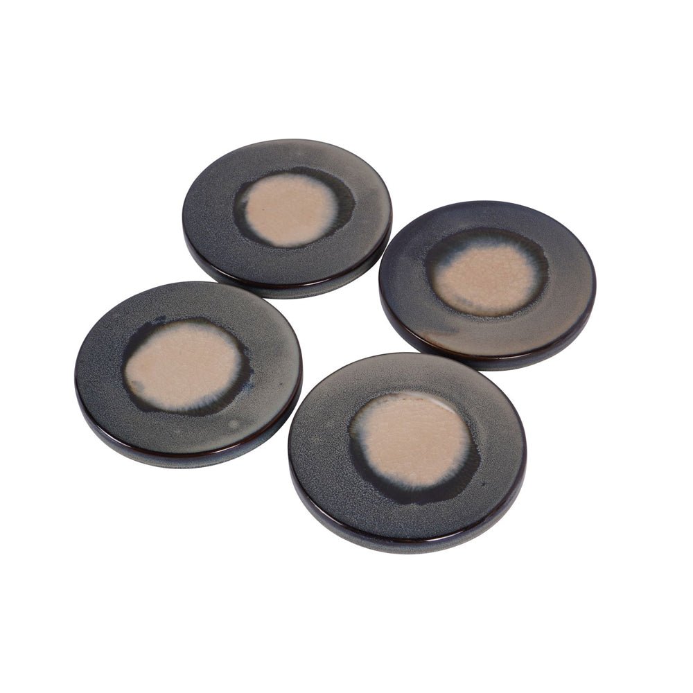 Reactive Glazed Medway Blue Coaster, Set of 4