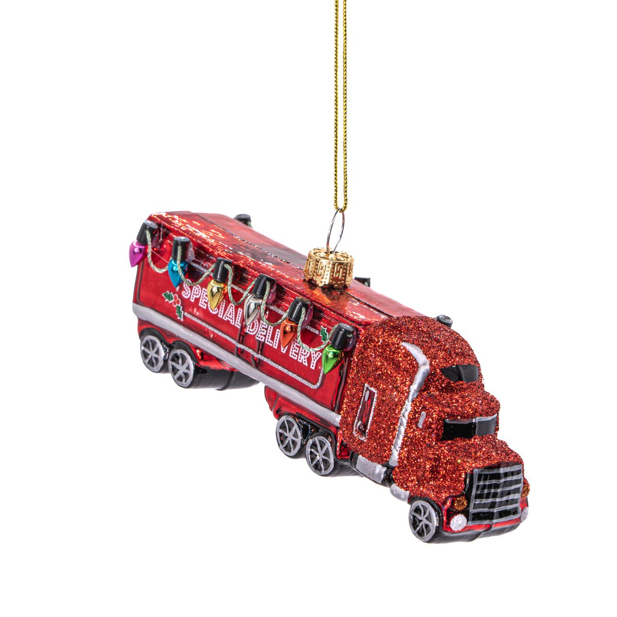Red Truck Shaped Bauble