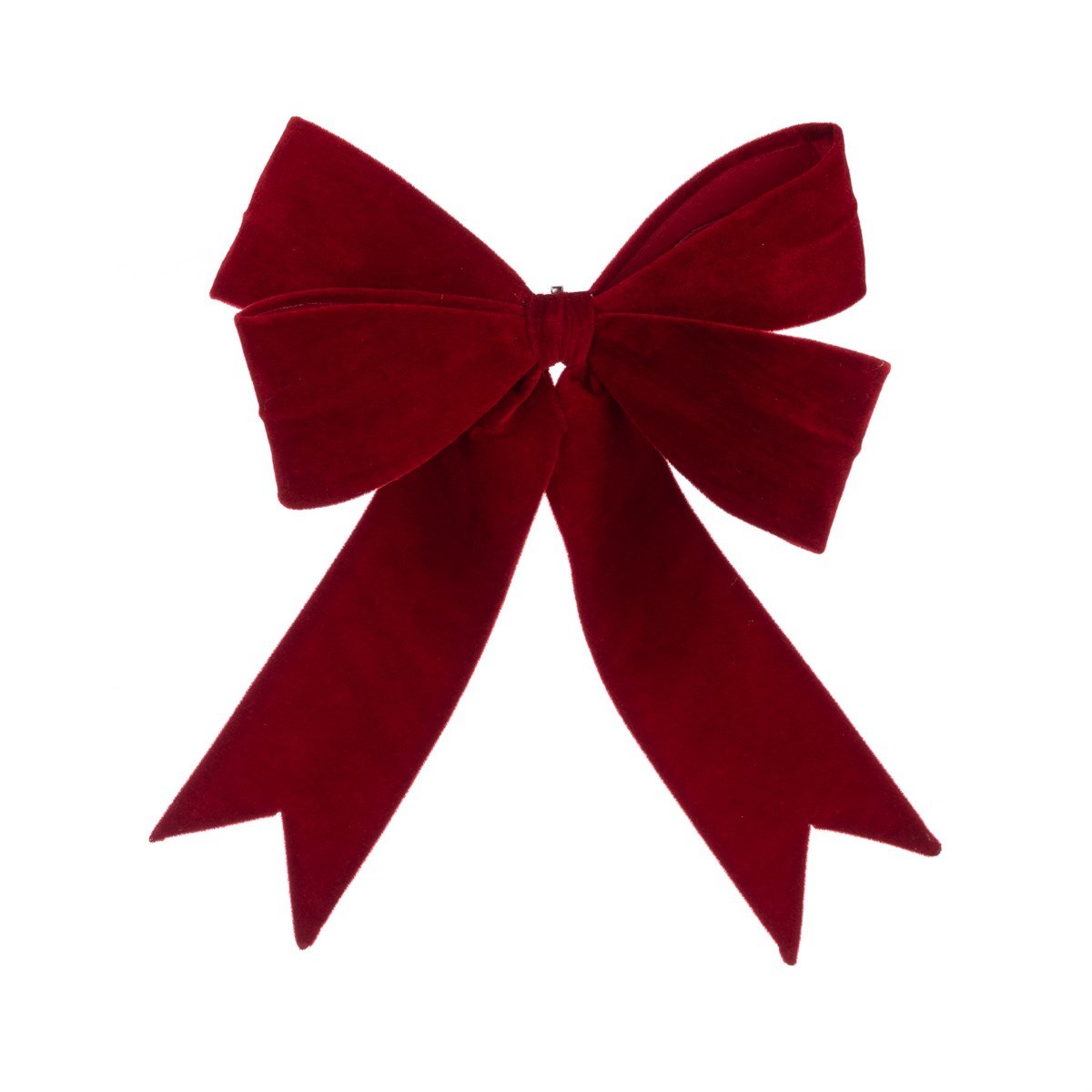 Red Velvet Wired Bow, Large