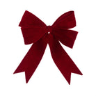 Red Velvet Wired Bow, Large