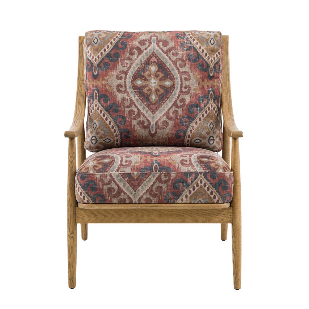 Reliant Armchair Indra Stripe,Zari Jacquard