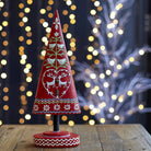 Resin Red Alpine Tree - Angela Reed - Christmas Decorations