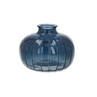 Ribbed Onion Shape Bud Vase Blue,Green