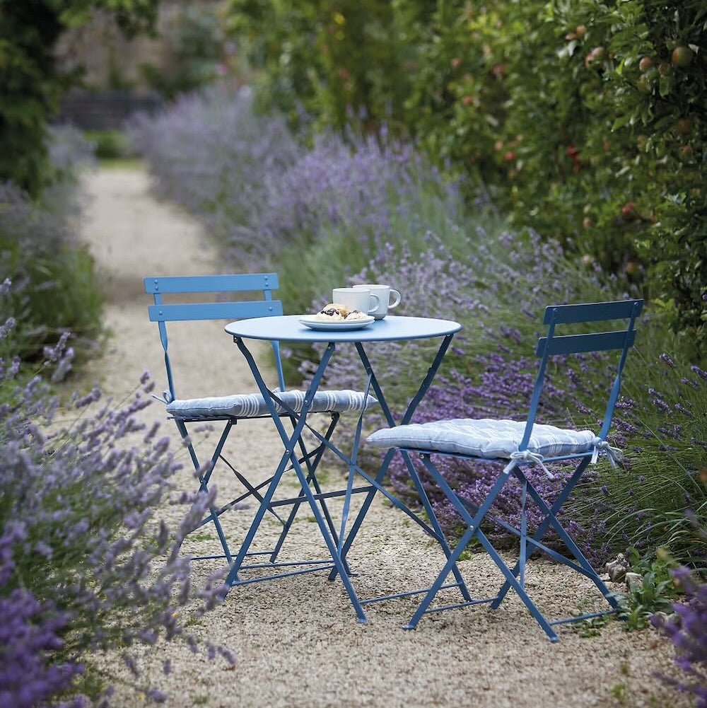 Rive Droite Bistro Set, Chalk, Small Cove Blue,Chalk,Carbon,Clay