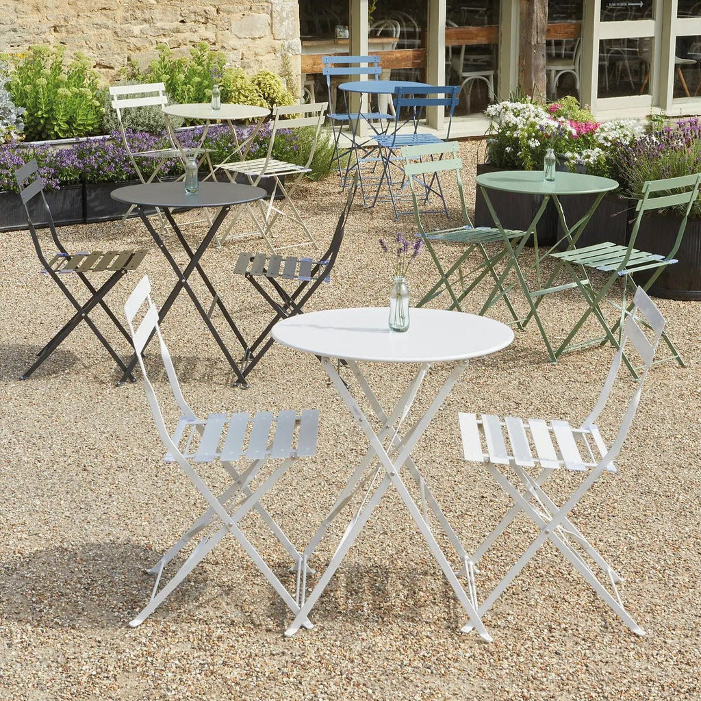 Rive Droite Bistro Set, Chalk, Small Cove Blue,Chalk,Carbon,Clay