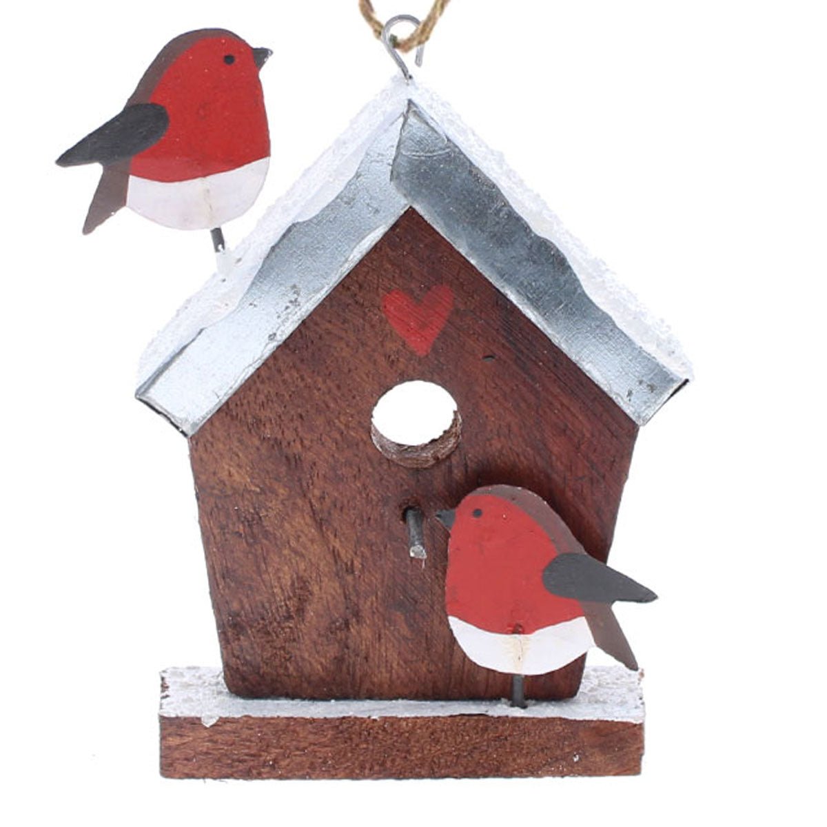 Robins Bird House Decoration