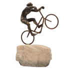 Rock Hopper Cyclist Sculpture