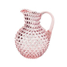Rose Glass Hobnail Jug